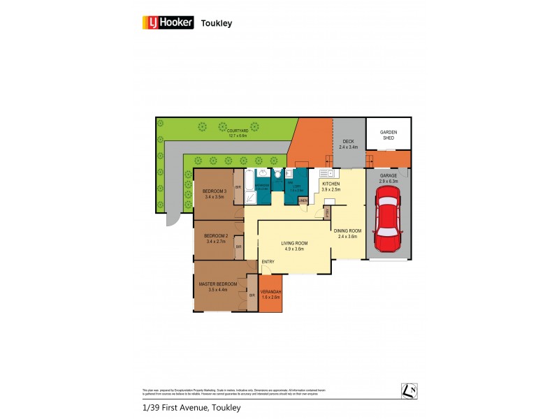 1/39 First Avenue, Toukley NSW 2263 Floorplan