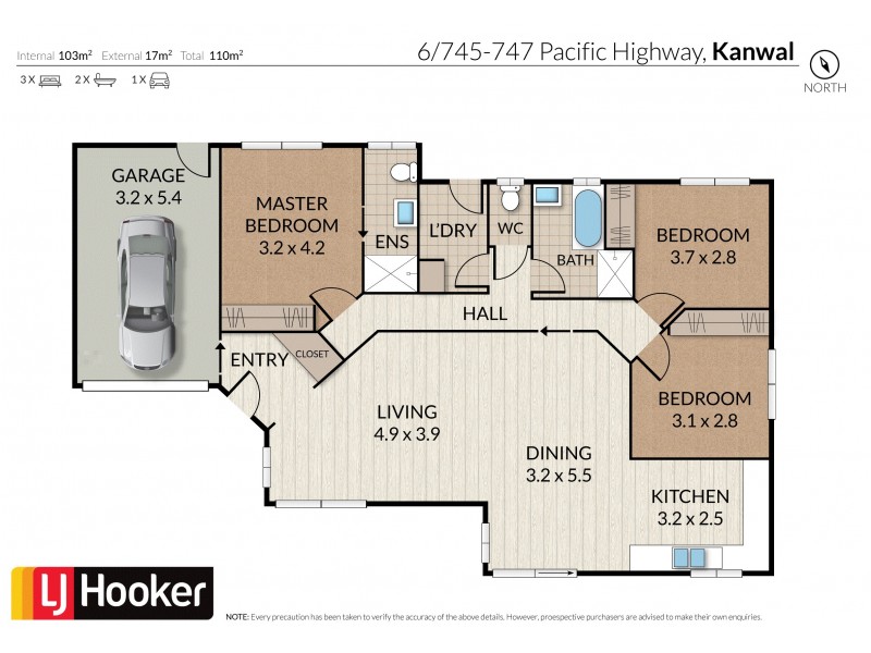 6/745-747 Pacific Highway, Kanwal NSW 2259 Floorplan