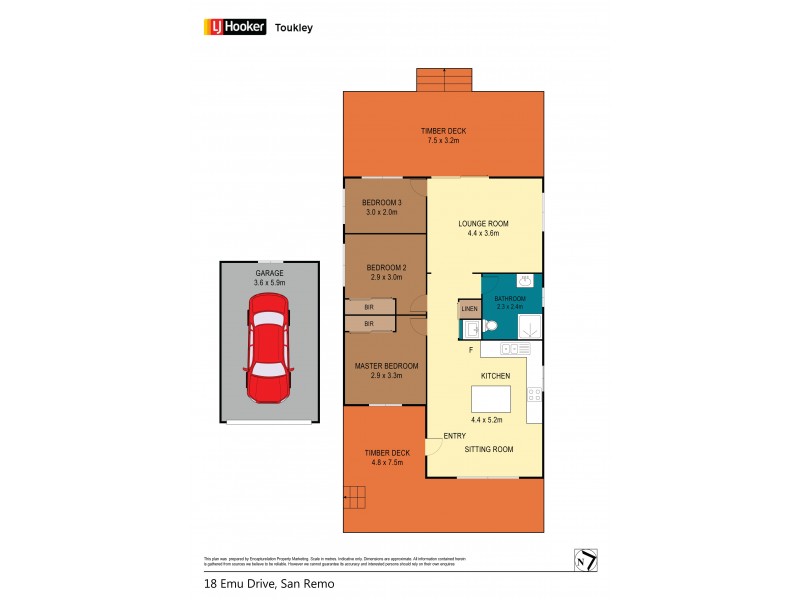 18 Emu Drive, San Remo NSW 2262 Floorplan