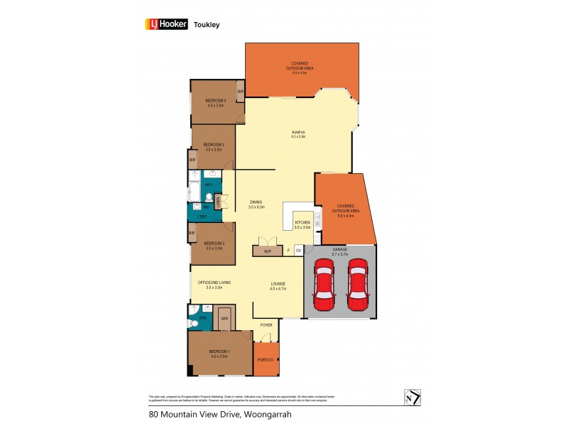 80 Mountain View Drive, Woongarrah NSW 2259 Floorplan