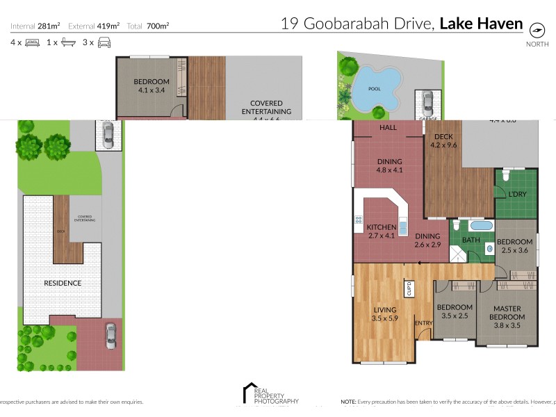 19 Goobarabah Avenue, Lake Haven NSW 2263 Floorplan