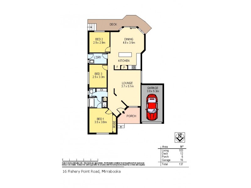 16 Fishery Point Road, Mirrabooka NSW 2264 Floorplan
