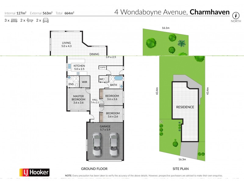 4 Wondaboyne Avenue, Charmhaven NSW 2263 Floorplan
