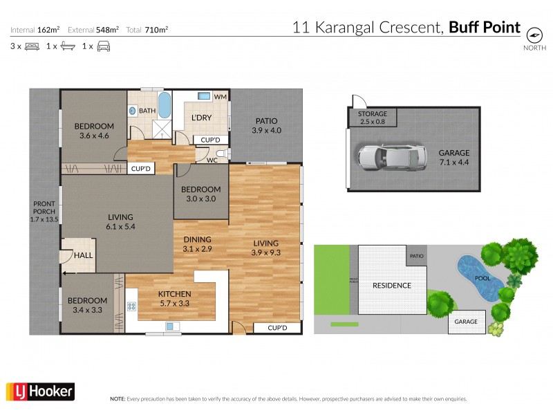 11 Karangal Crescent, Buff Point NSW 2262 Floorplan
