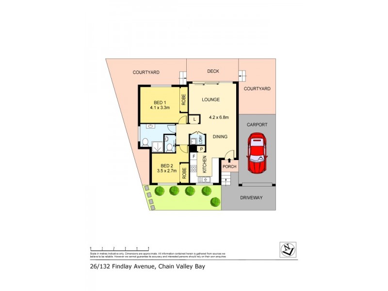 26/132 Findlay Avenue, Chain Valley Bay NSW 2259 Floorplan
