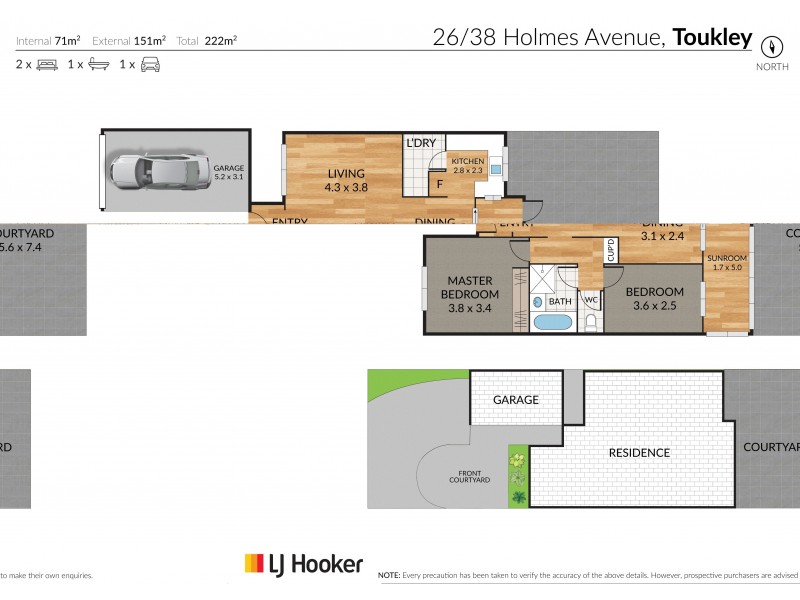 26/38 Holmes Avenue, Toukley NSW 2263 Floorplan