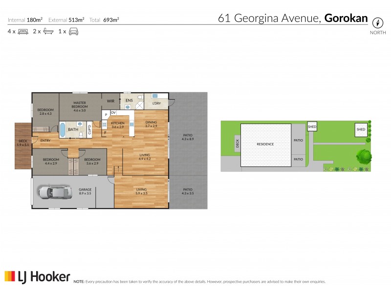 61 Georgina Avenue, Gorokan NSW 2263 Floorplan