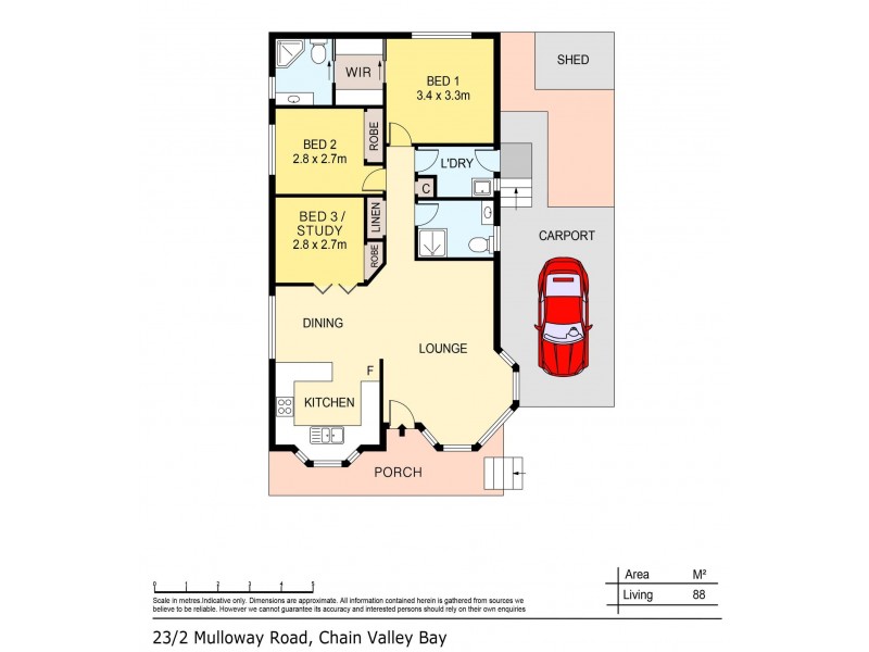 23/2 Mulloway Road, Chain Valley Bay NSW 2259 Floorplan