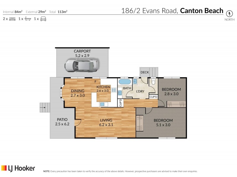 186/2 Evans Road, Canton Beach NSW 2263 Floorplan