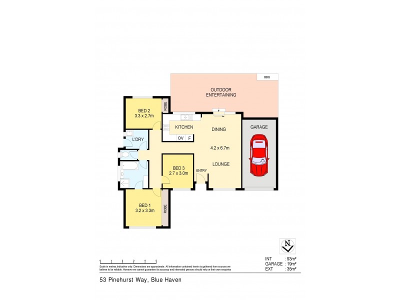 53 Pinehurst Way, Blue Haven NSW 2262 Floorplan