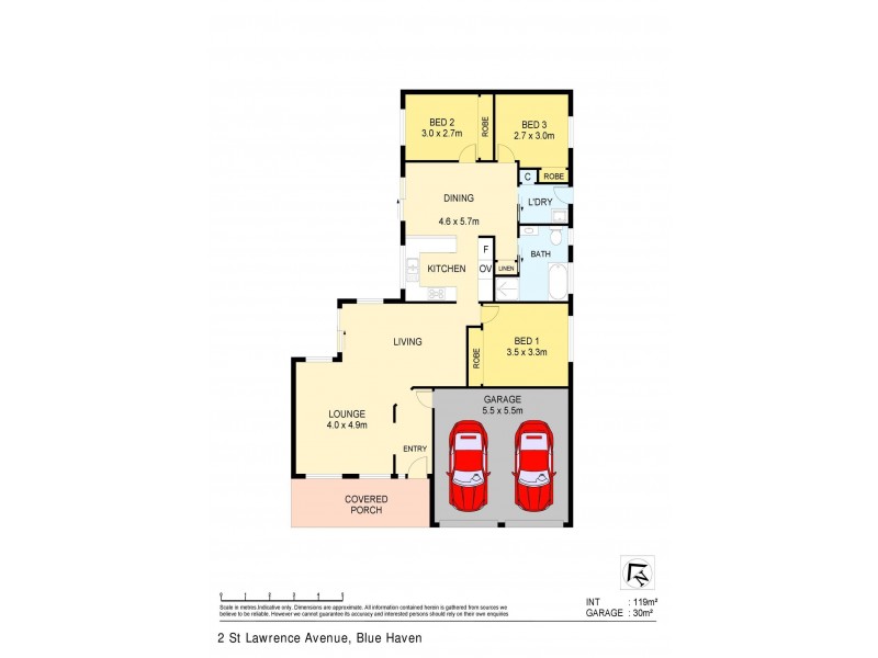 2 St Lawrence Avenue, Blue Haven NSW 2262 Floorplan