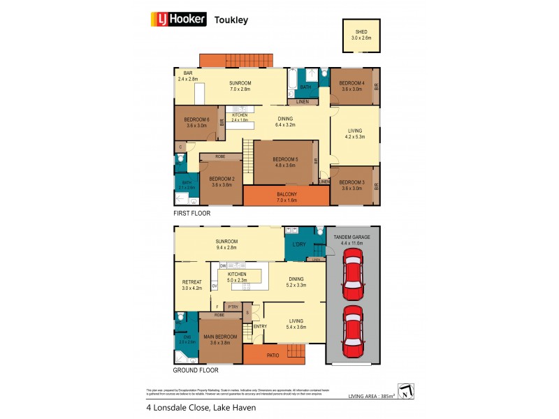 4 Lonsdale Close, Lake Haven NSW 2263 Floorplan