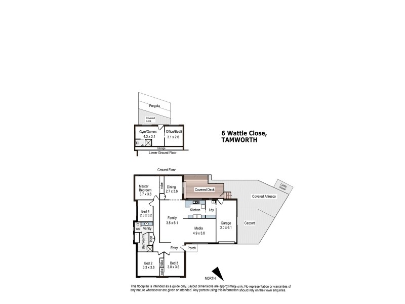6 Wattle Close, Tamworth NSW 2340 Floorplan