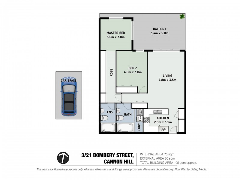 Unit 3/21 Bombery Street, Cannon Hill QLD 4170