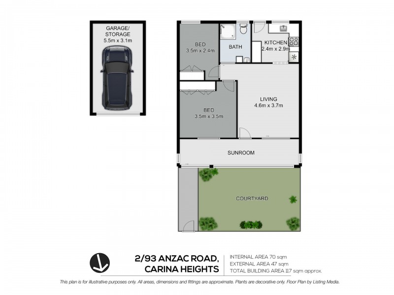 Unit 2/93 Anzac Road, Carina Heights QLD 4152