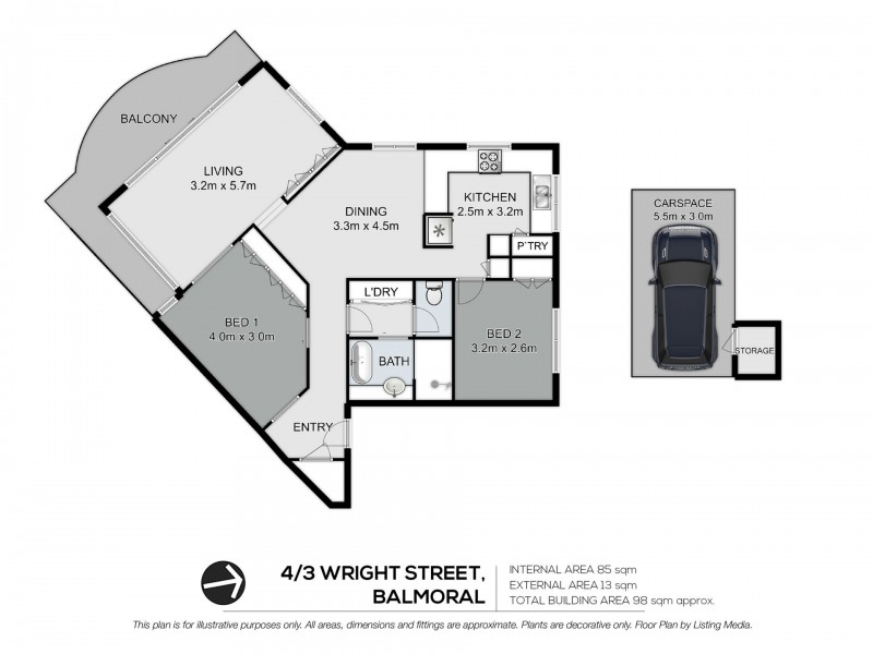 Unit 4/3 Wright Street, Balmoral QLD 4171
