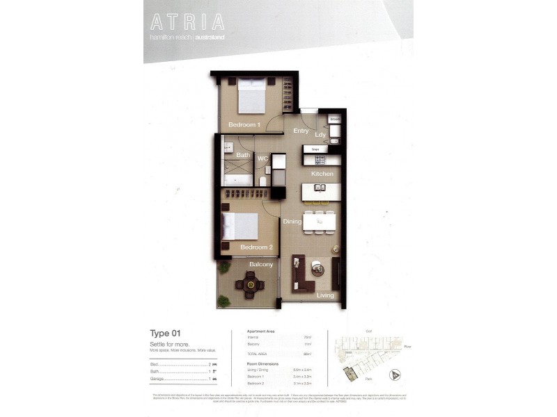 4301/12 – 18 Parkside Circuit, Hamilton QLD 4007 Floorplan