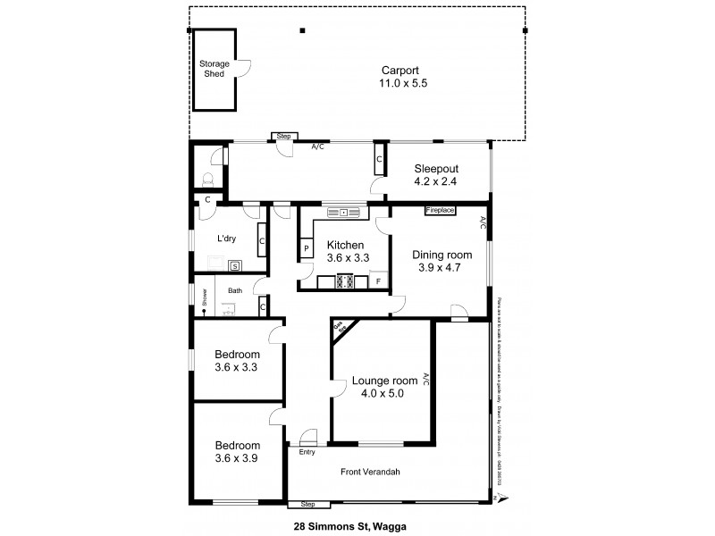 28 Simmons Street, Wagga Wagga NSW 2650 Floorplan