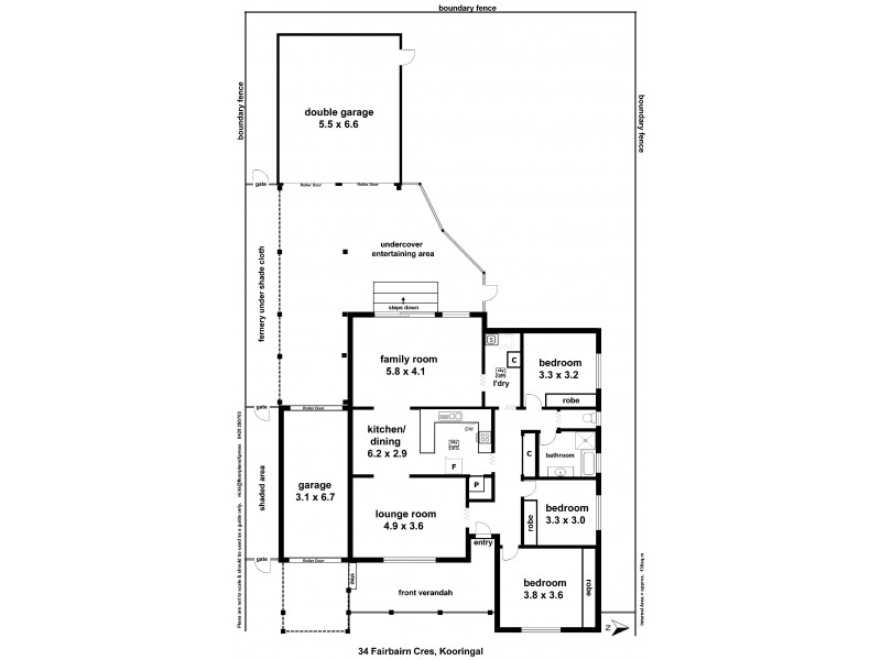 34 Fairbairn Crescent, Kooringal NSW 2650 Floorplan