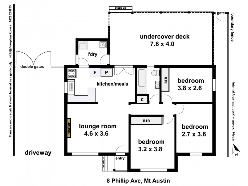 8 Phillip Avenue, Mount Austin NSW 2650 Floorplan