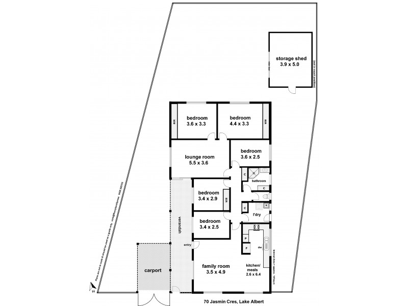 70 Jasmin Crescent, Lake Albert NSW 2650 Floorplan