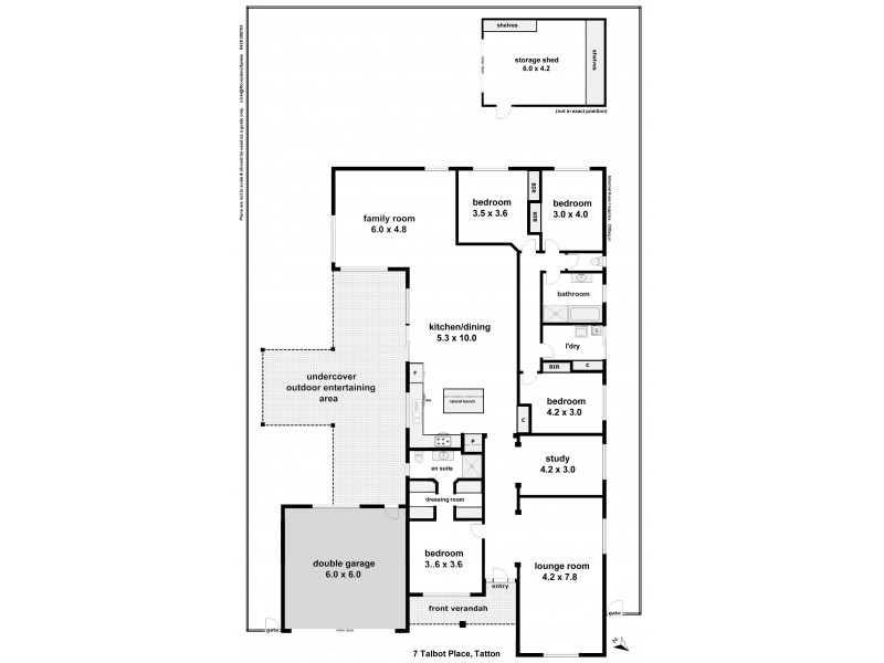 7 Talbot Place, Tatton NSW 2650 Floorplan