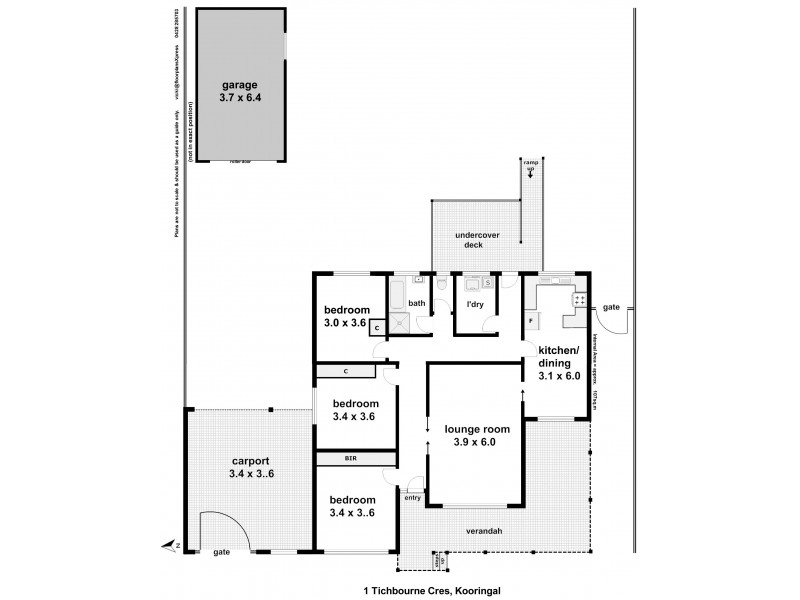 1 Tichborne Crescent, Kooringal NSW 2650 Floorplan
