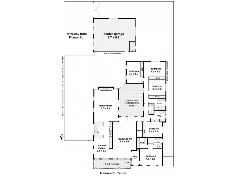6 Namoi Street, Tatton NSW 2650 Floorplan
