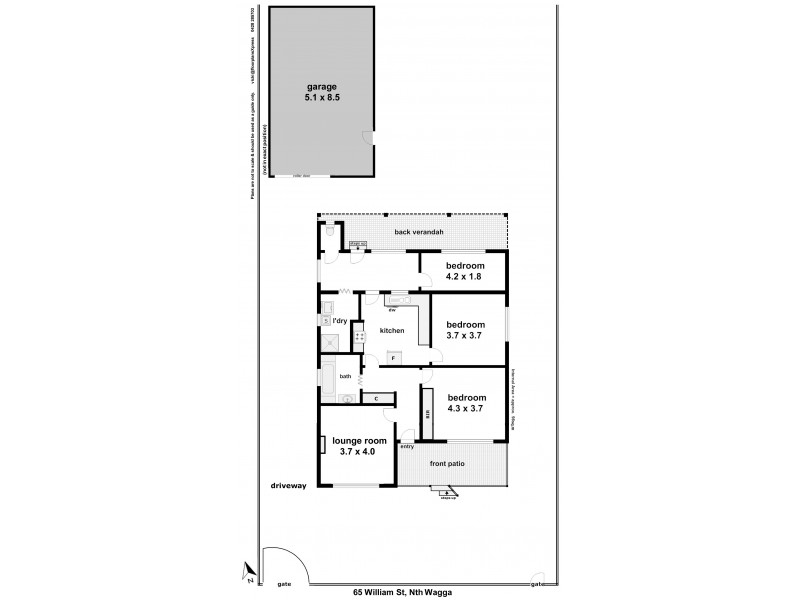 65 Williams Street, North Wagga Wagga NSW 2650 Floorplan