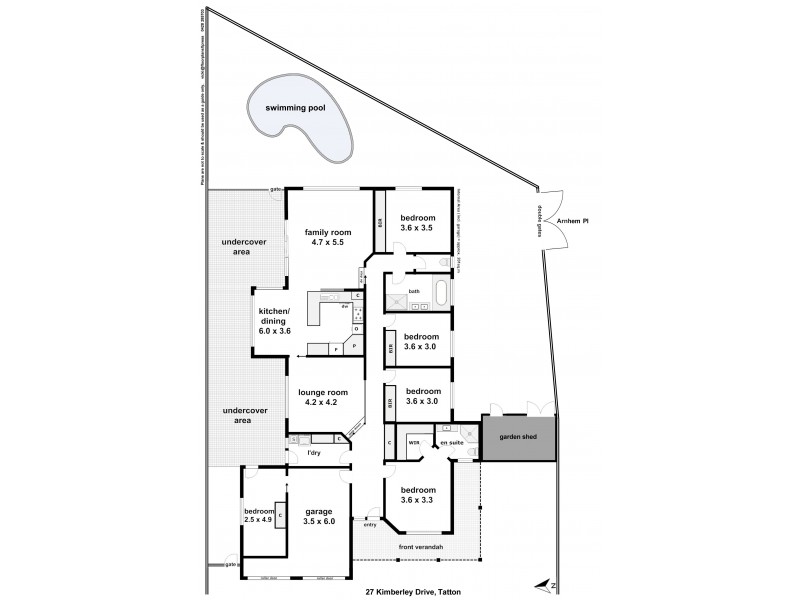 27 Kimberley Drive, Tatton NSW 2650 Floorplan