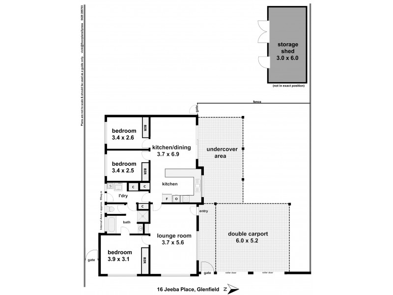 16 Jeeba Place, Glenfield Park NSW 2650 Floorplan