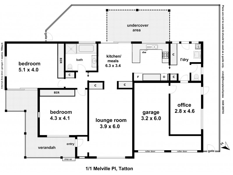 Unit 1/1 Melville Place, Tatton NSW 2650 Floorplan