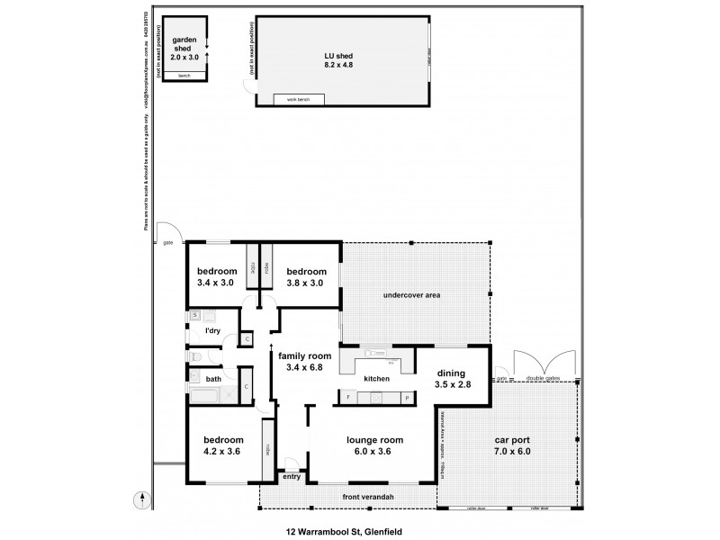 12 Warrambool Crescent, Glenfield Park NSW 2650 Floorplan