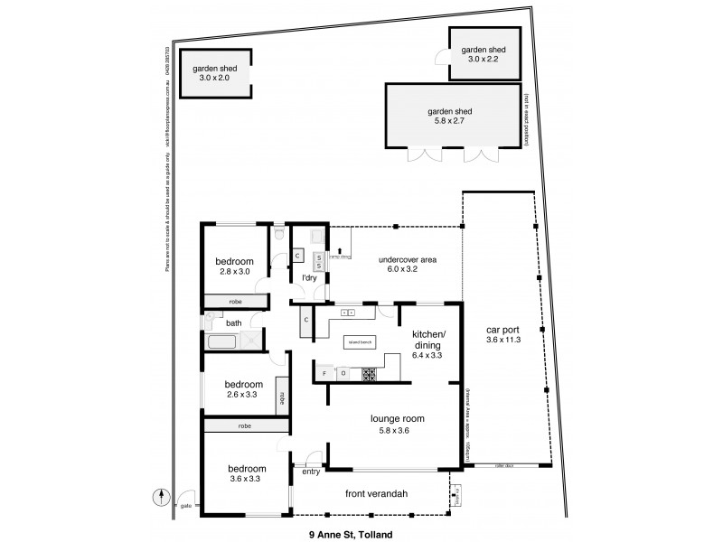 9 Anne Street, Tolland NSW 2650 Floorplan