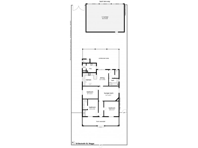 59 Beckwith Street, Wagga Wagga NSW 2650 Floorplan