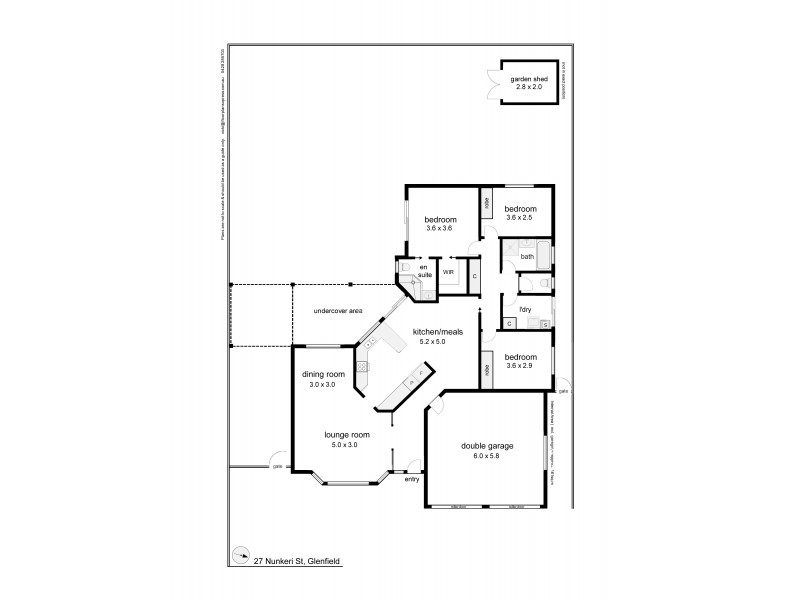 27 Nunkeri Street, Glenfield Park NSW 2650 Floorplan