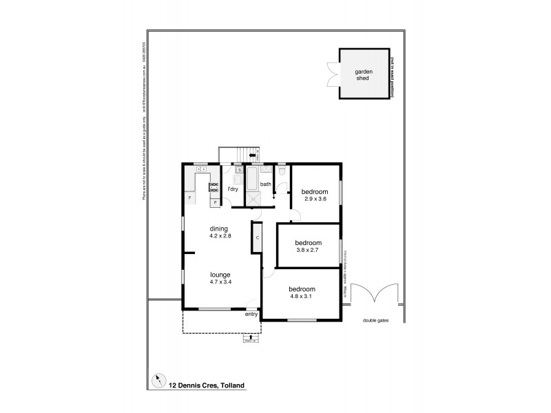 12 Dennis Crescent, Tolland NSW 2650 Floorplan