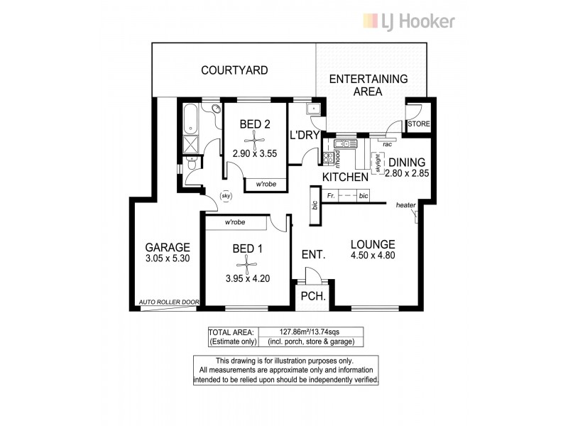 2/142 Augusta Street, Glenelg East SA 5045 Floorplan