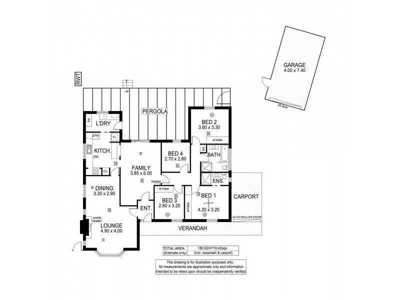 39 Rogana Crescent, Hallett Cove SA 5158 Floorplan
