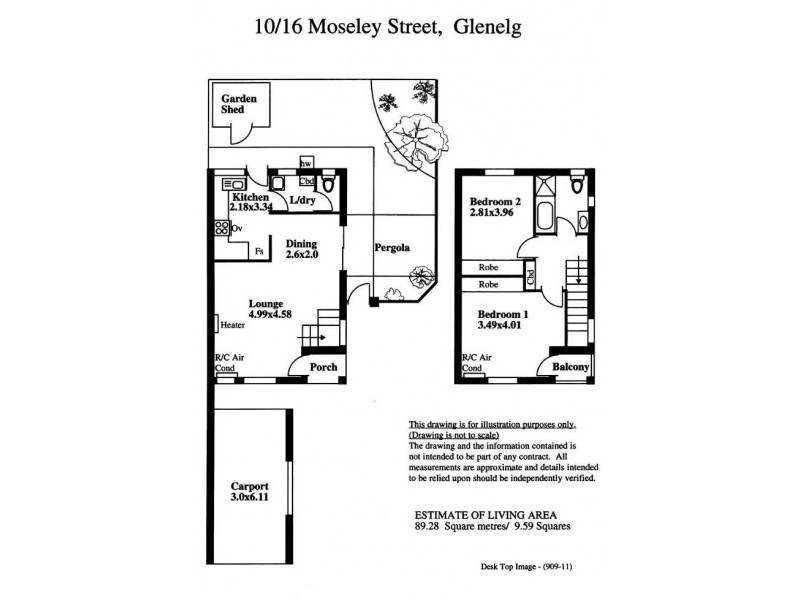 10/16 Moseley Street, Glenelg SA 5045 Floorplan