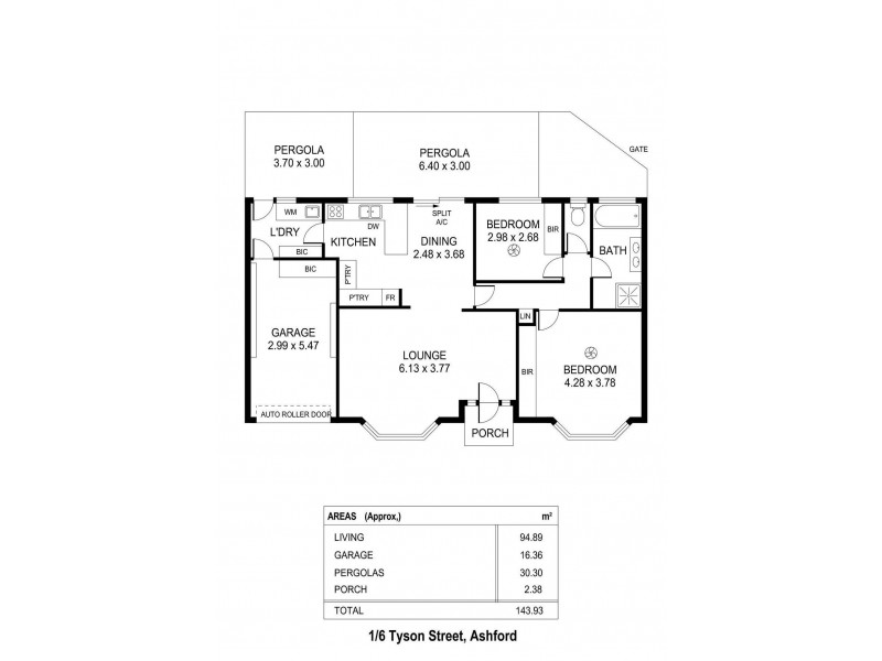 1/6 Tyson Street, Ashford SA 5035 Floorplan