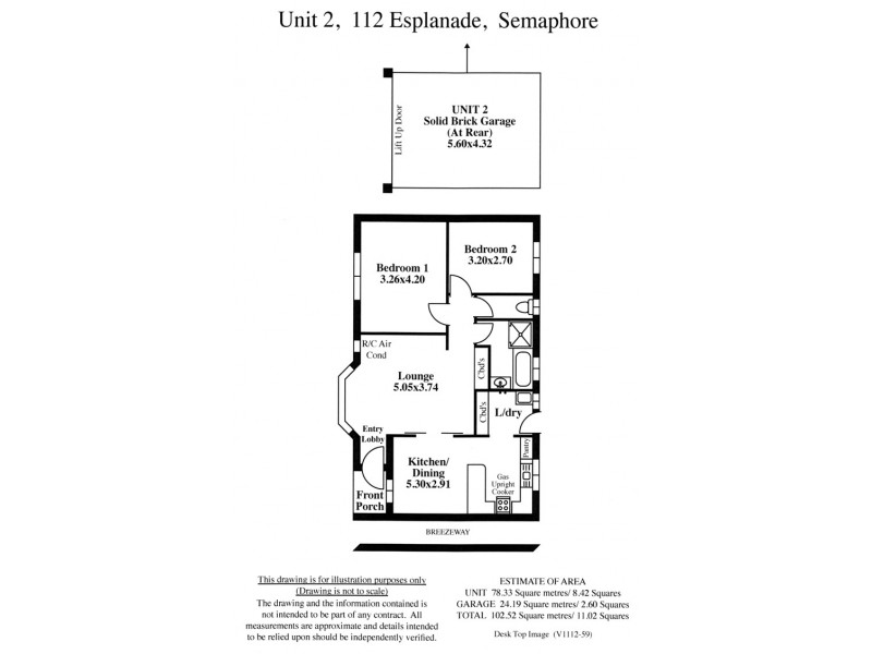 2/112 Esplanade, Semaphore SA 5019 Floorplan
