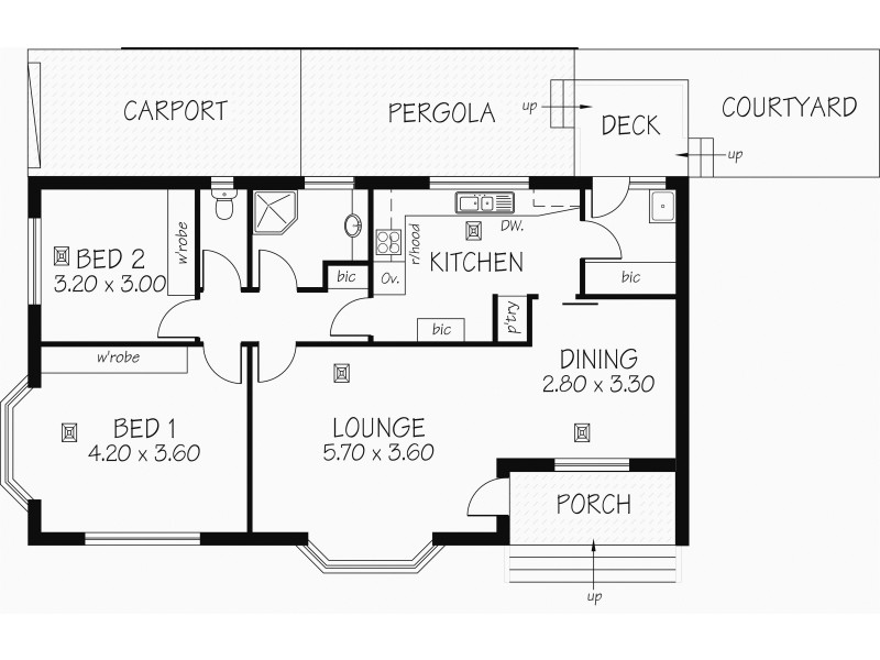 1/44 Yacca Road, Seacliff SA 5049 Floorplan