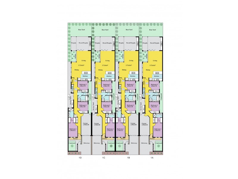 1A-B-C-D William Street, Glengowrie SA 5044 Floorplan