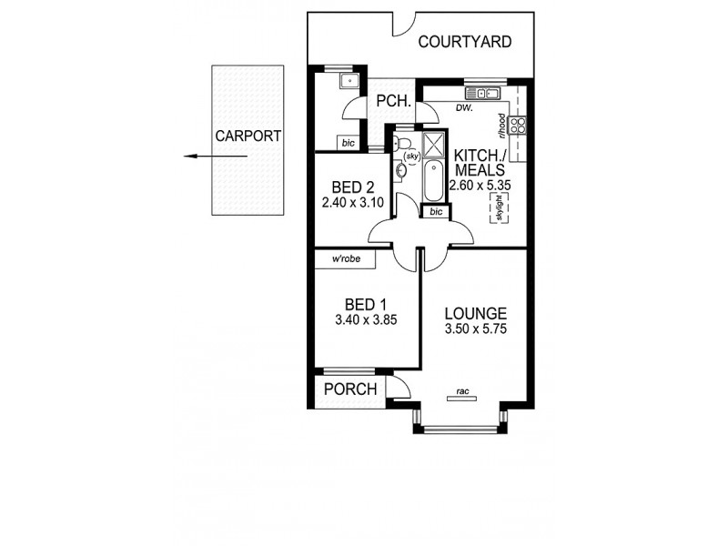 3/12 Fourth Avenue, Glenelg East SA 5045 Floorplan