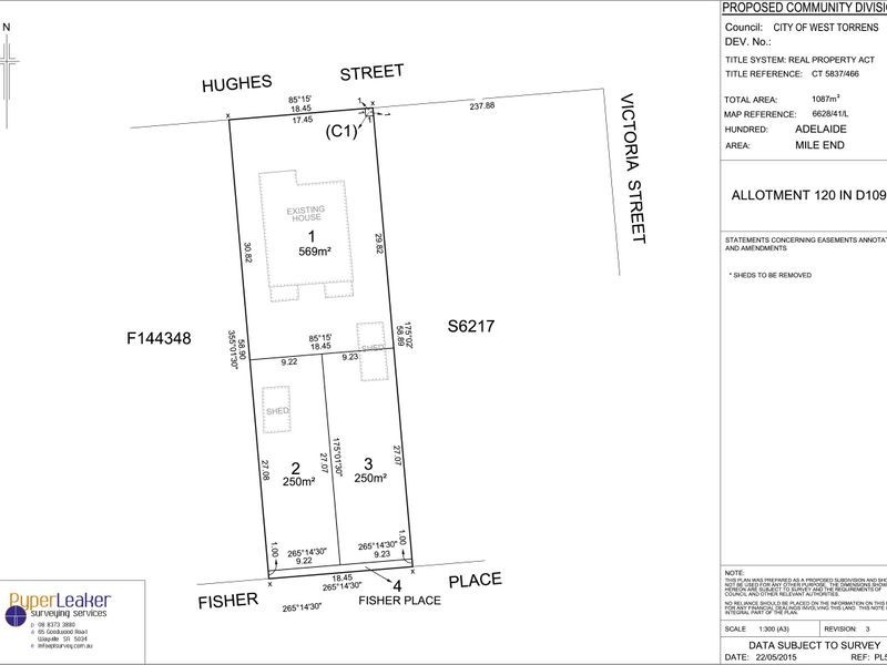 Lot 2 & 3 Fisher Place, Mile End SA 5031