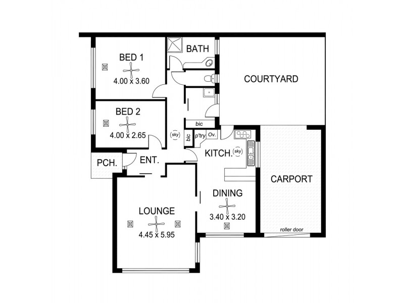1/47 Adelphi Crescent, Glenelg North SA 5045 Floorplan