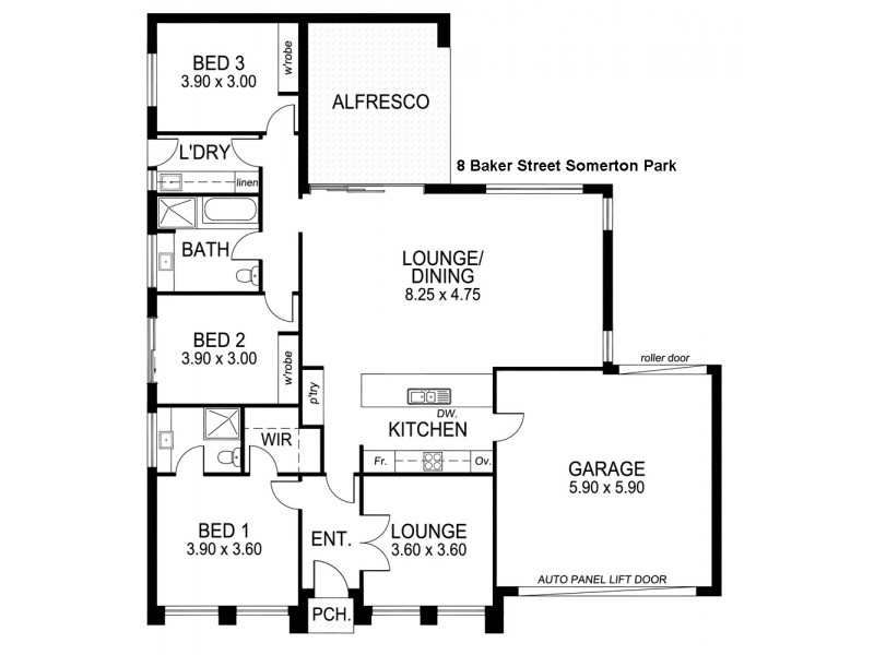 8 Baker Street, Somerton Park SA 5044 Floorplan