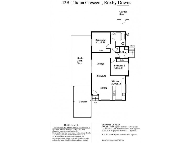 42B Tiliqua Crescent, Roxby Downs SA 5725 Floorplan