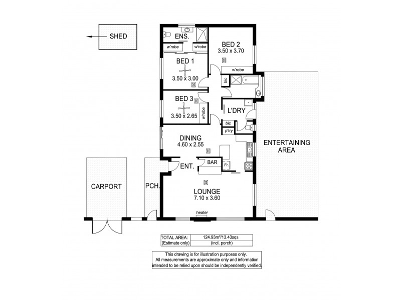 19 Falcon Avenue, Hallett Cove SA 5158 Floorplan